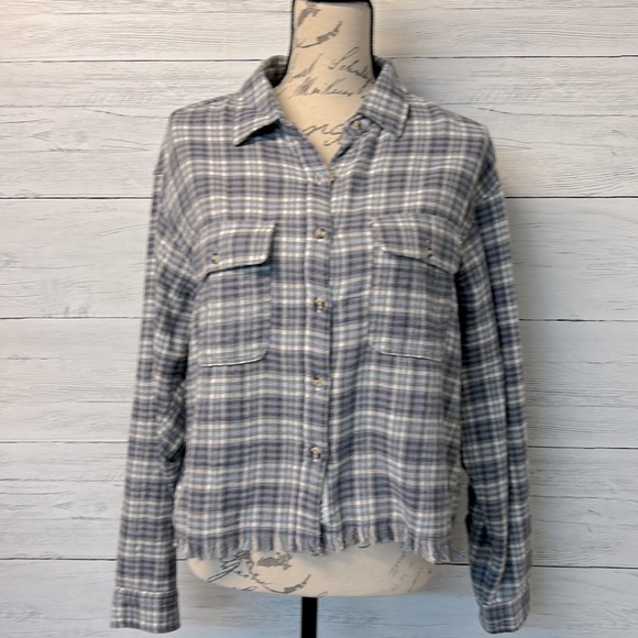 NWT Lucky Brand Plaid Dobby Western Long Sleeve Shirt - Picture 9 of 10